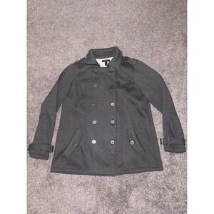 Torrid Women's‎ Charcoal Heather Gray Peacoat Jacket - Size 1 - 1X